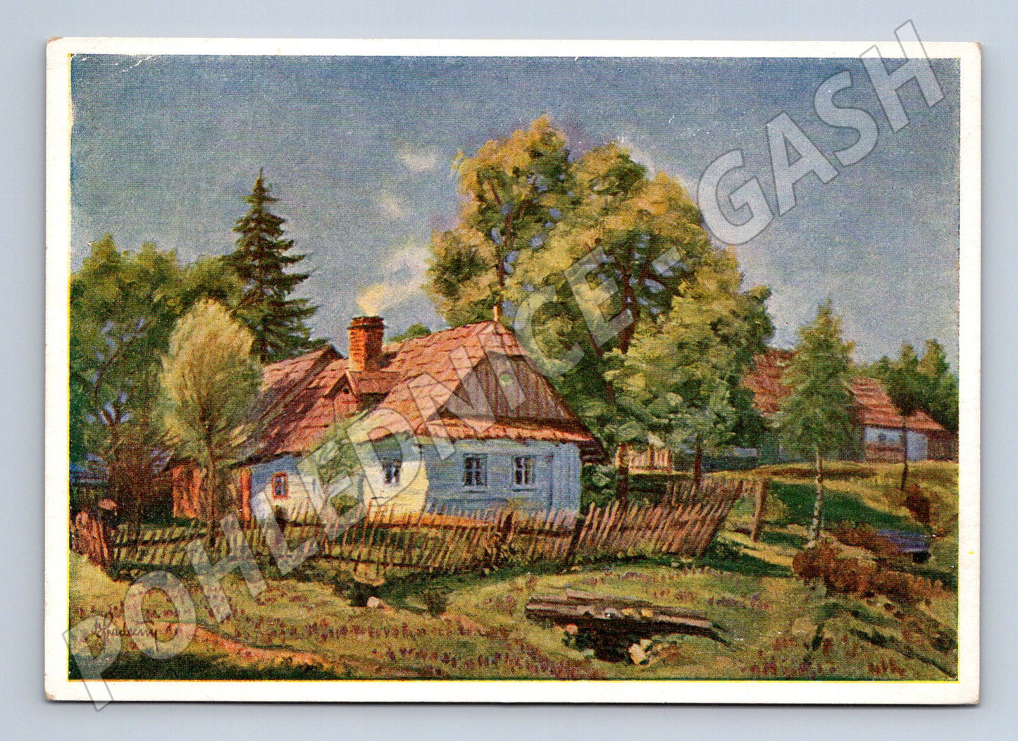 Postcard cottage B. Hradečný unused (M6850)