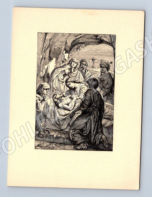 Pohlednice umělecká rytina expresivní (M6853)