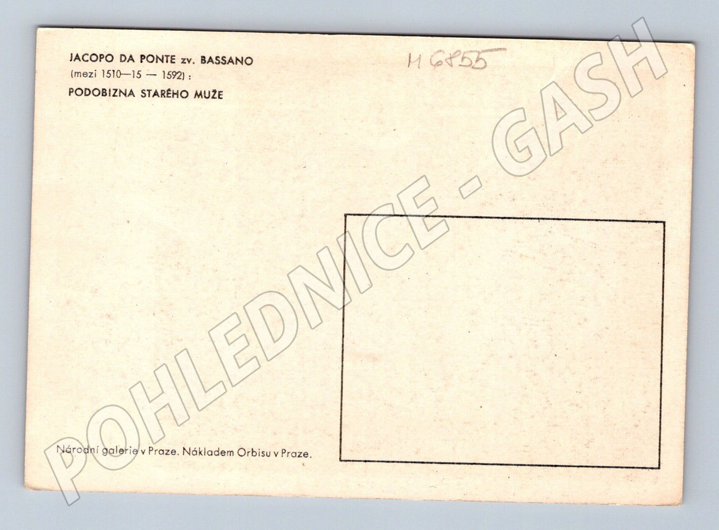 Postcard Bassano portrait of an old man (M6855)
