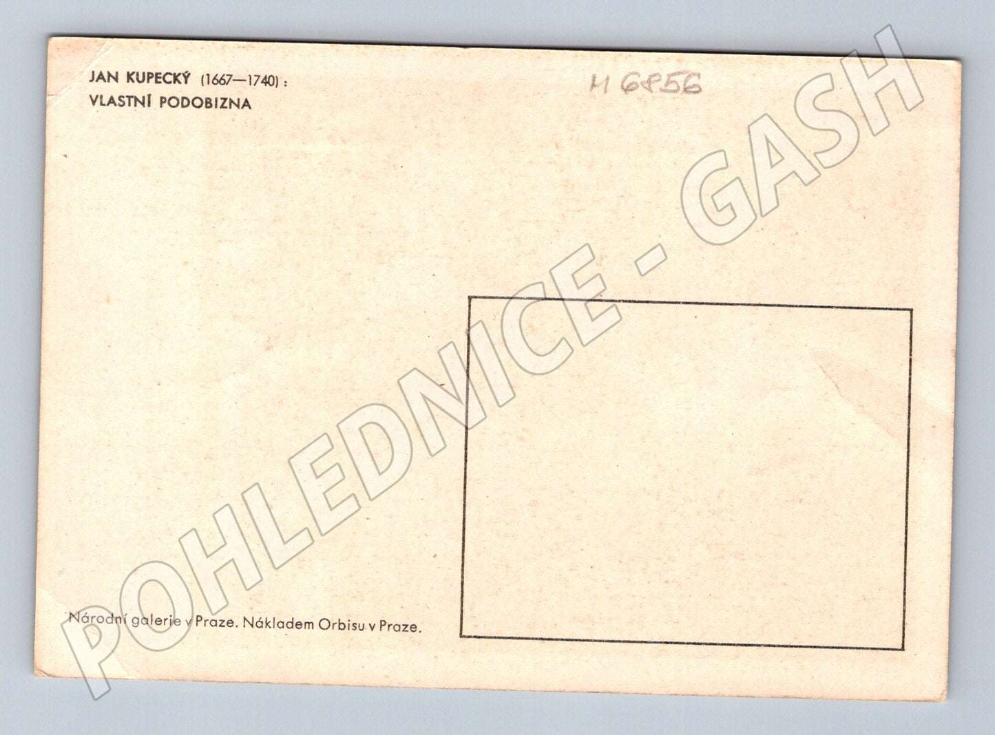 Postcard Jan Kupecký's own portrait (M6856)