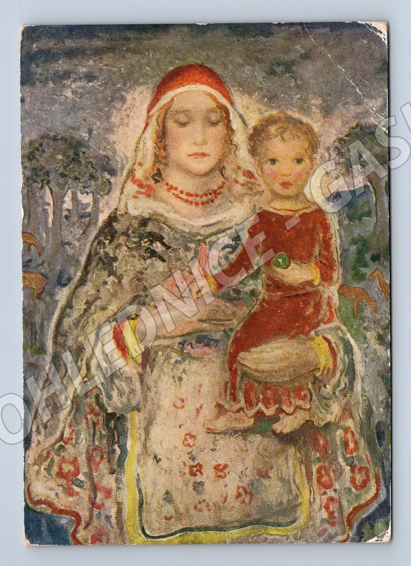 Postcard Czech Madonna Jan Čumpelík (M6859)