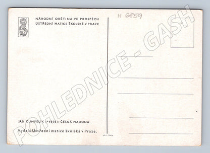 Postcard Czech Madonna Jan Čumpelík (M6859)