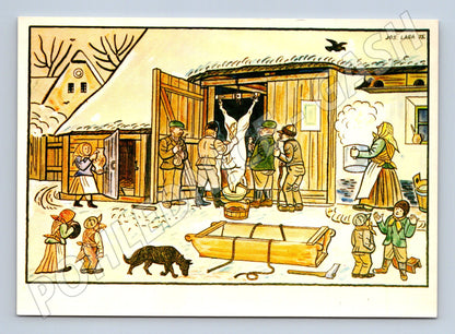 Postcard Josef Lada Czech countryside (M6861)