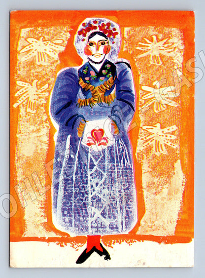 Pohlednice folklór J. Hrušková etnografie (M6863)