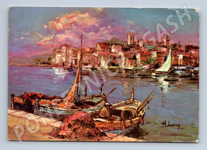 Postcard Cannes port Le Suquet 1967 (M6866)
