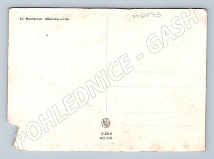 Pohlednice Albánská matka Zdenka Heritesová (M6873)