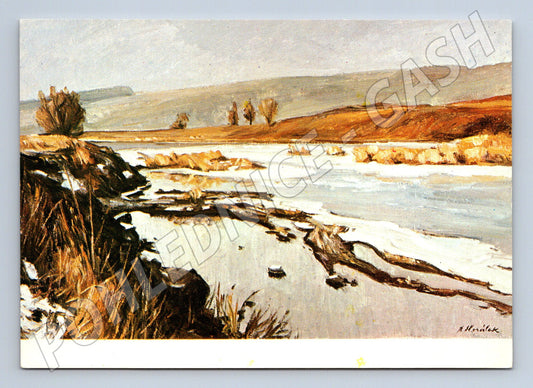 Pohlednice Zima na Berounce Bedřich Horálek (M6875)
