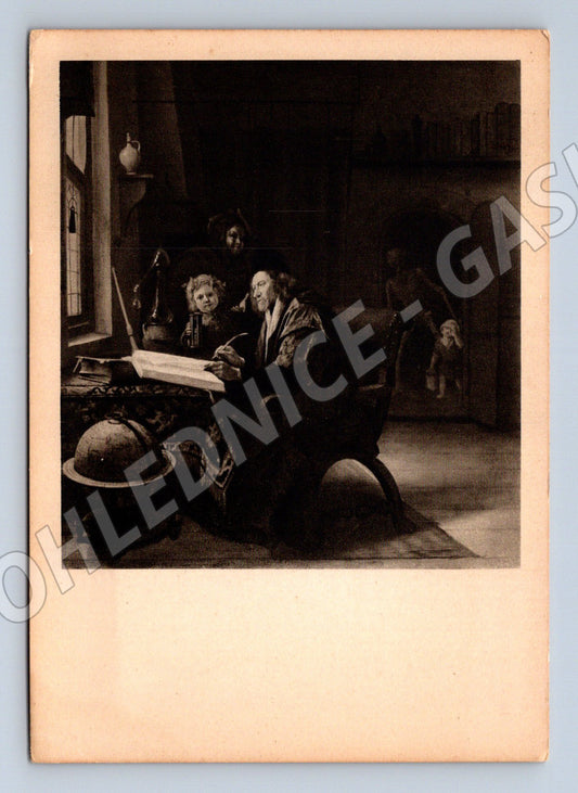 Pohlednice Jan Steen Učenec u stolu Orbis (M6877)