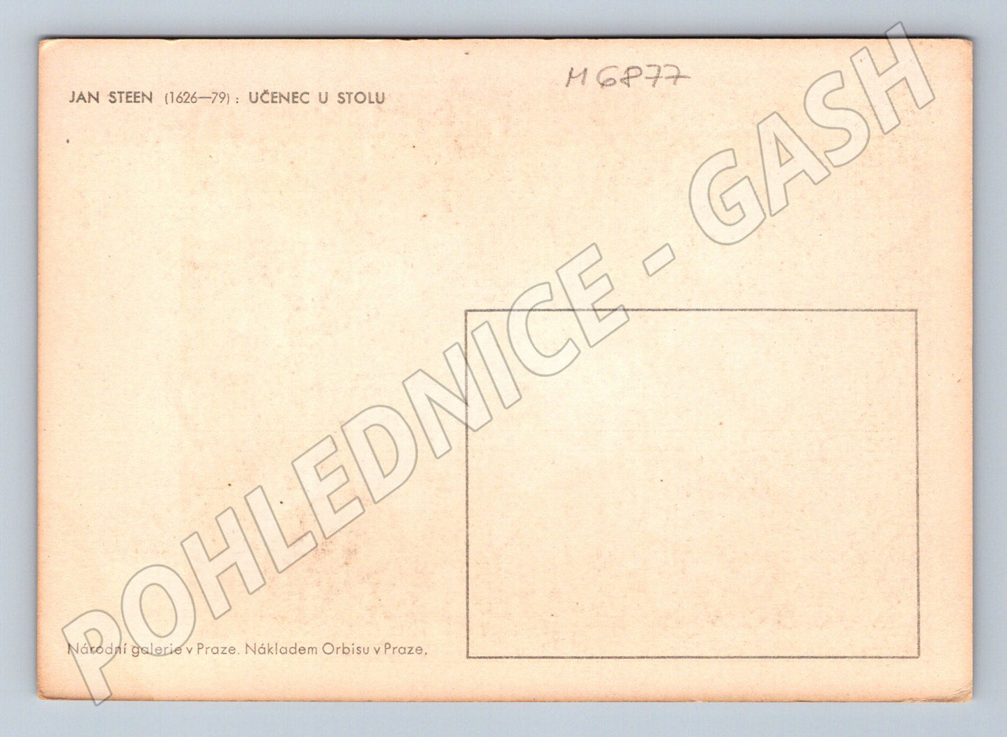 Pohlednice Jan Steen Učenec u stolu Orbis (M6877)