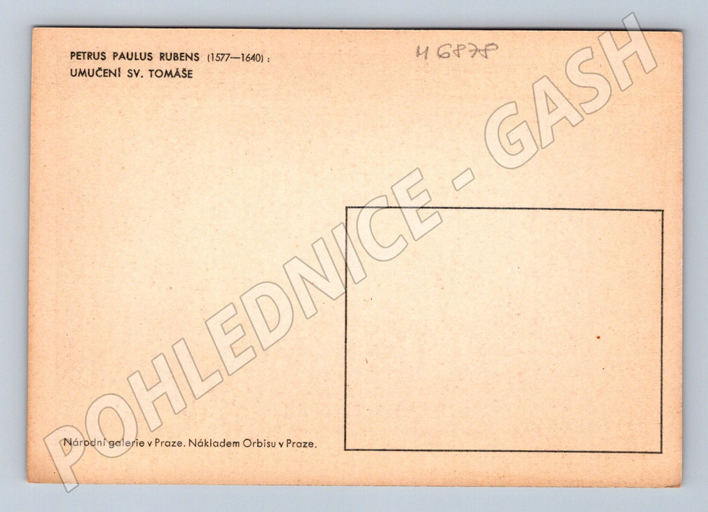 Pohlednice Rubens Umučení svatého Tomáše (M6878)