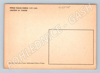 Pohlednice Rubens Umučení svatého Tomáše (M6878)