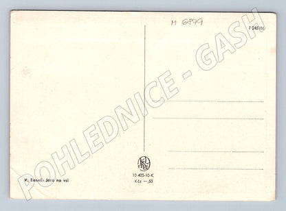 Pohlednice V. Beneš Jaro na vsi český venkov (M6879)