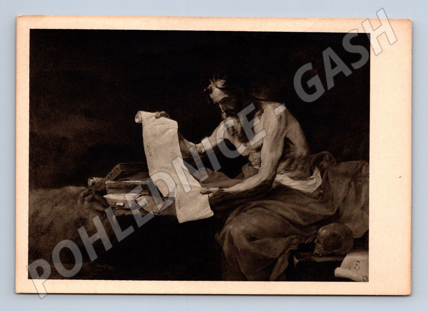 Pohlednice Ribera Svatý Jeroným reprodukce (M6880)