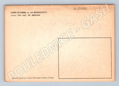 Pohlednice Ribera Svatý Jeroným reprodukce (M6880)