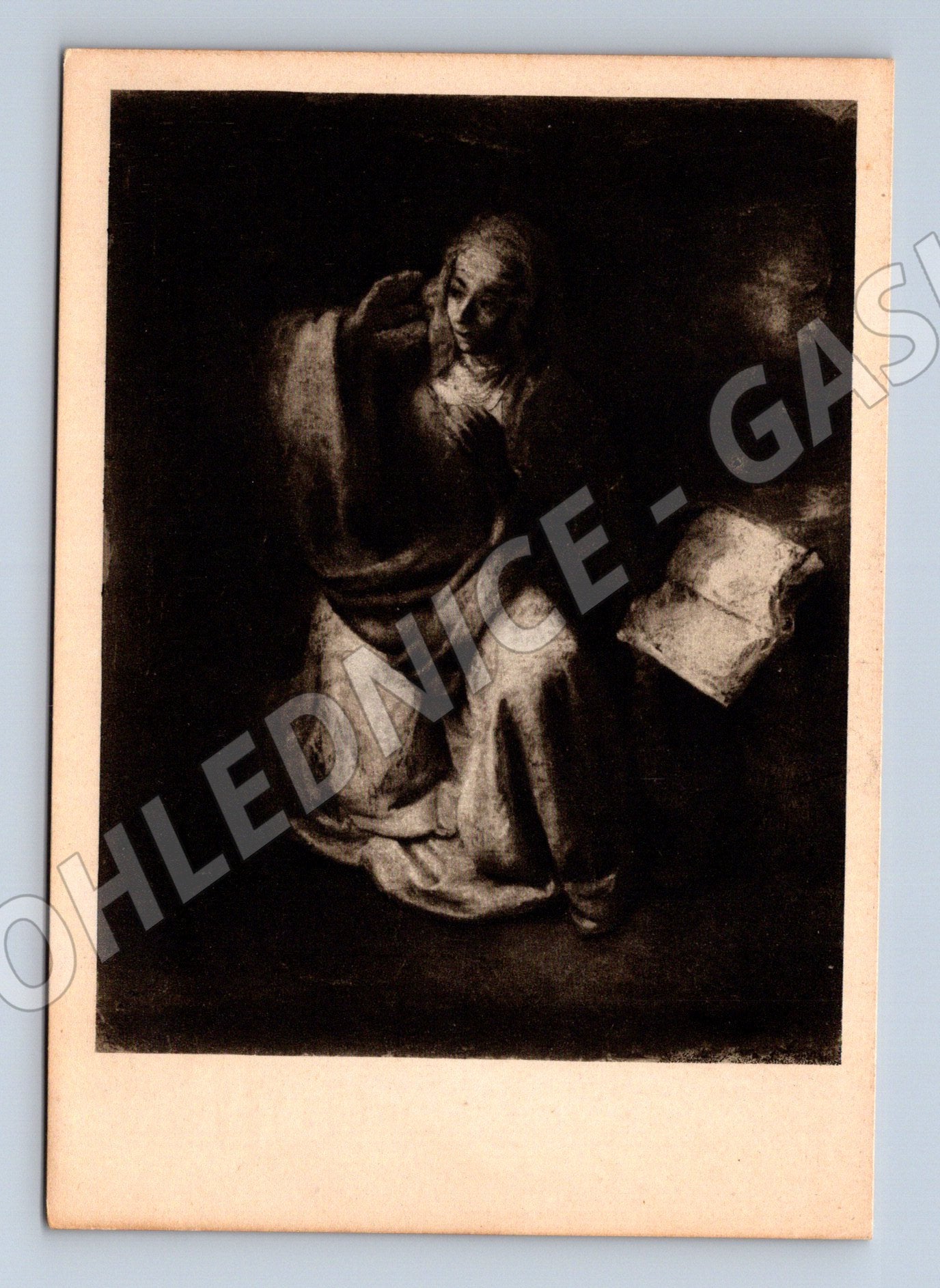 Pohlednice Rembrandt Zvěstování Panny Marie (M6881)