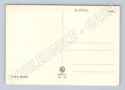 Pohlednice V. Beneš Malečice podzimní krajina (M6882)