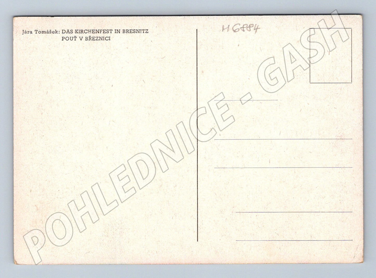 Pohlednice Pouť v Březnici Jára Tomášek (M6884)
