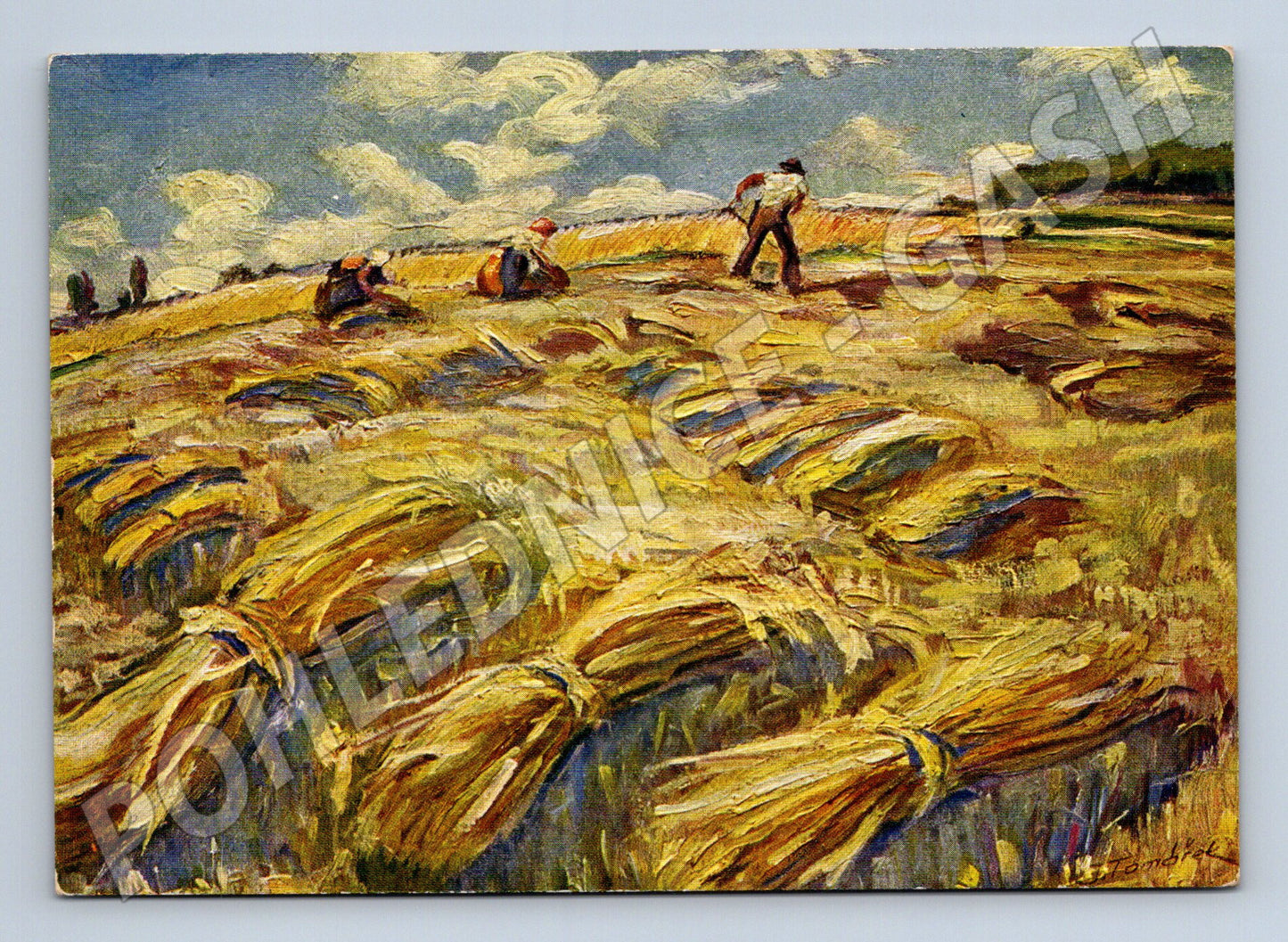 Pohlednice Jára Tomášek Žně (M6885)