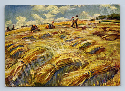 Pohlednice Jára Tomášek Žně (M6885)