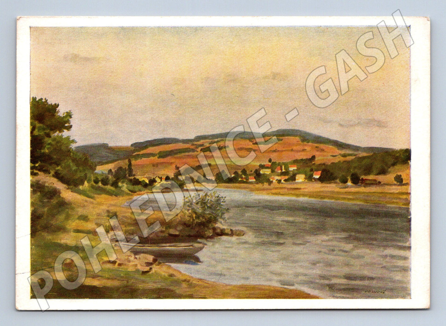 Pohlednice Vltava u Hříměždic V. V. Novák (M6886)