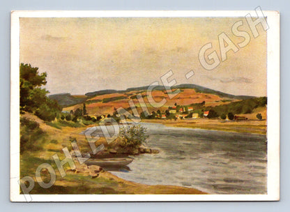 Pohlednice Vltava u Hříměždic V. V. Novák (M6886)