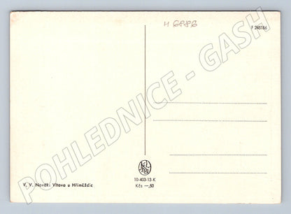 Pohlednice Vltava u Hříměždic V. V. Novák (M6886)