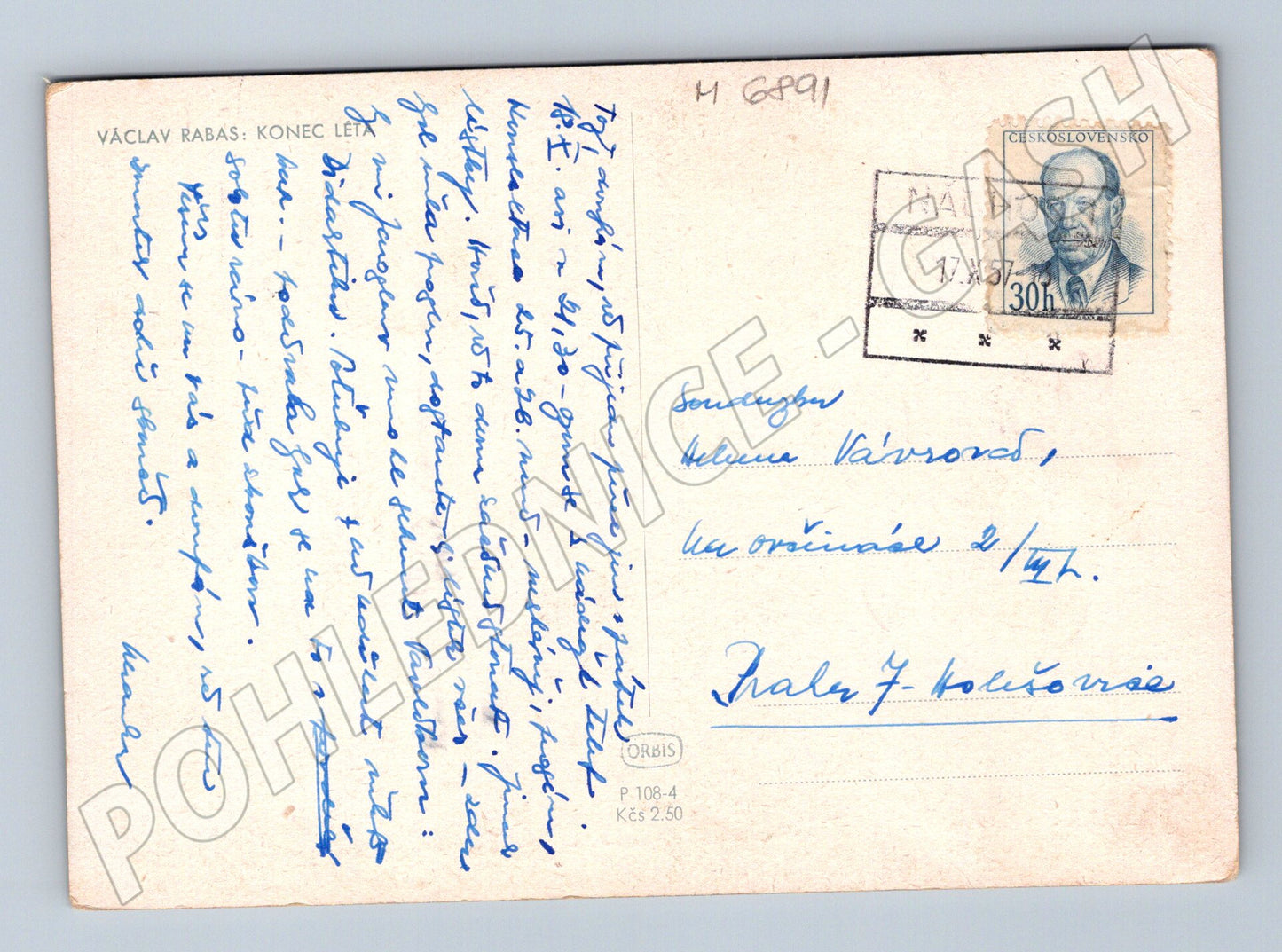 Pohlednice Václav Rabas Konec léta (M6891)