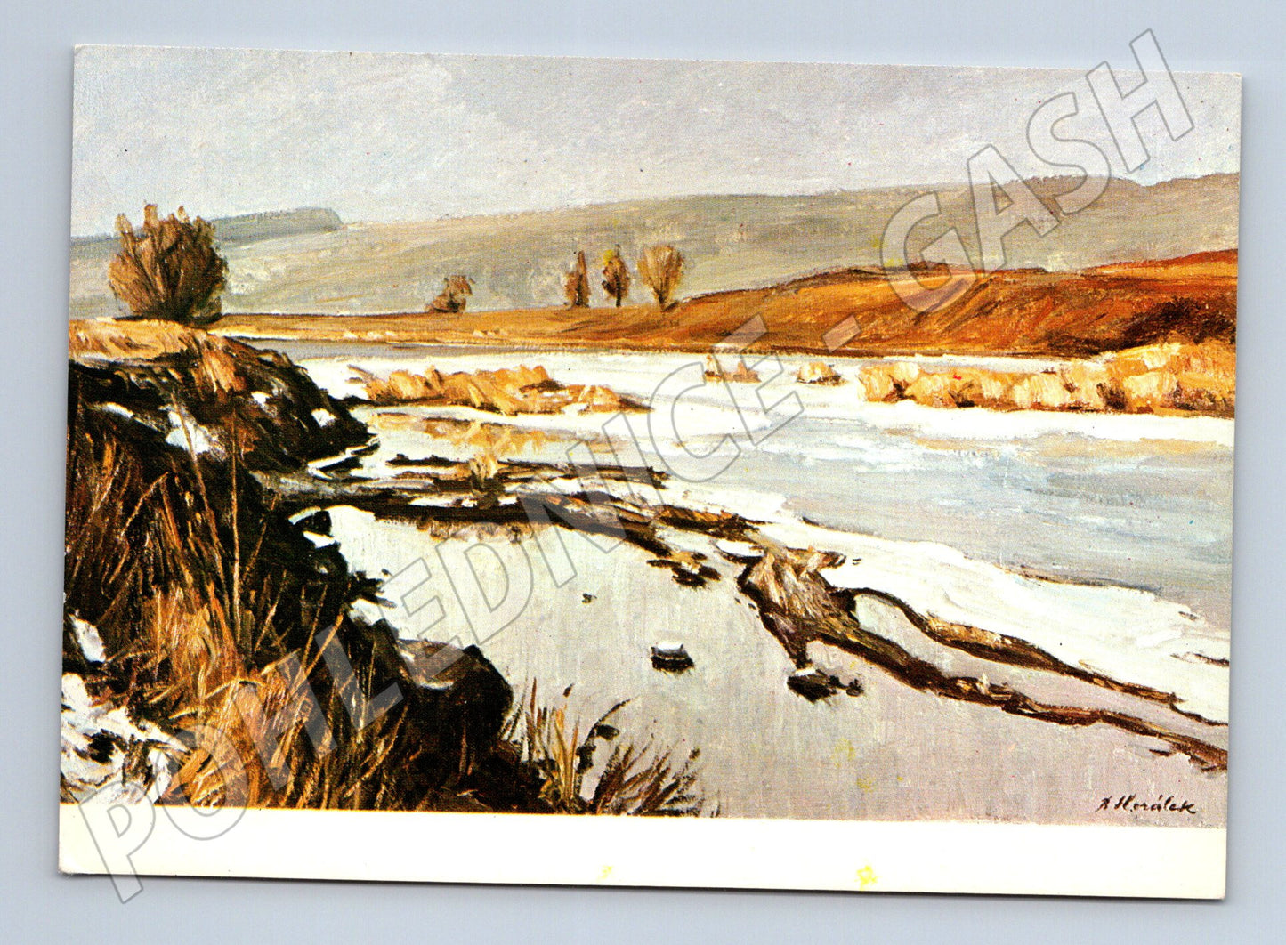 Pohlednice Zima na Berounce B. Horálek 1978 (M6894)