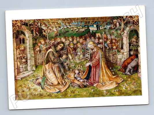 Pohlednice Krippen Altar vánoční 1976 (M6898)