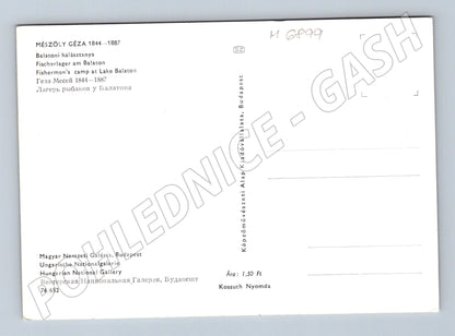 Pohlednice Géza Mészöly Rybářský tábor Balaton (M6899)