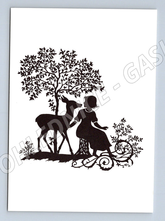 Pohlednice Kočár s koněm silueta BPK Verlag (M6903)