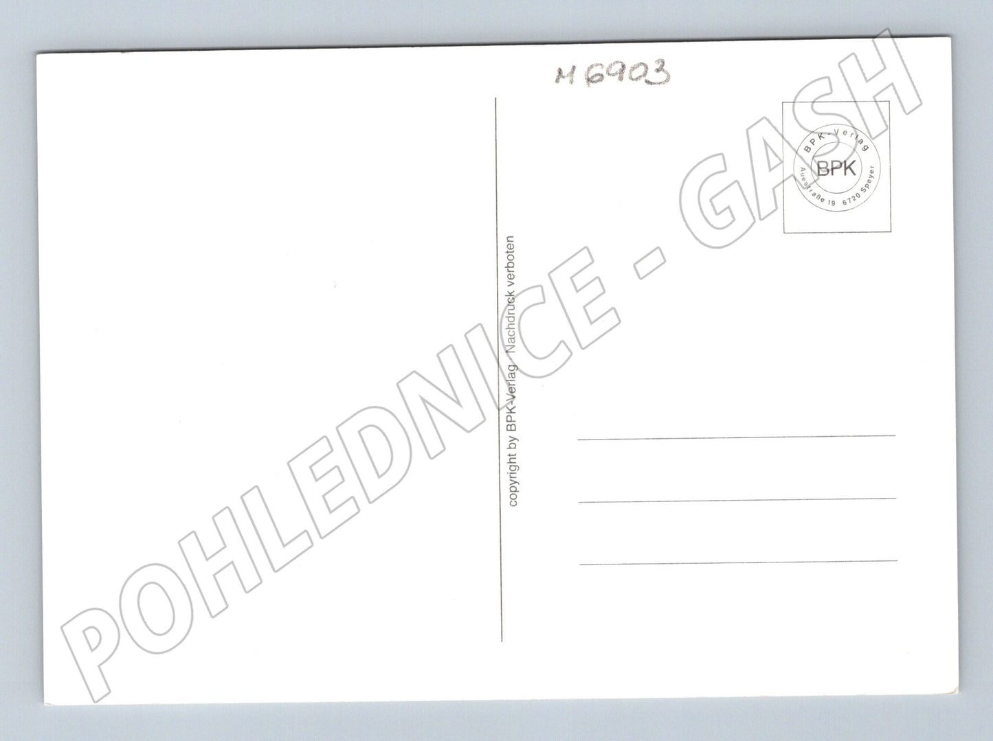 Pohlednice Kočár s koněm silueta BPK Verlag (M6903)