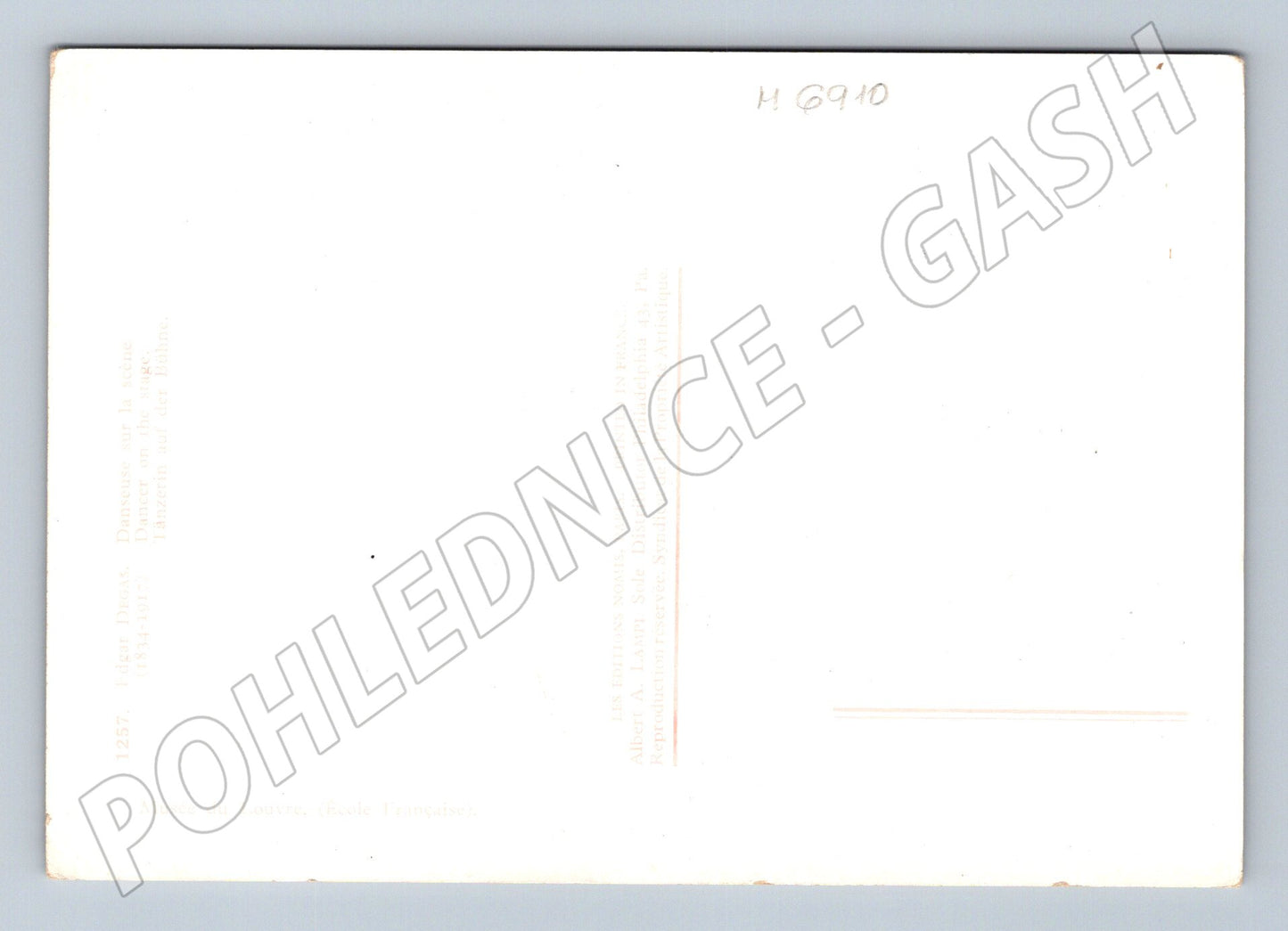 Pohlednice Degas Baletka Louvre (M6910)