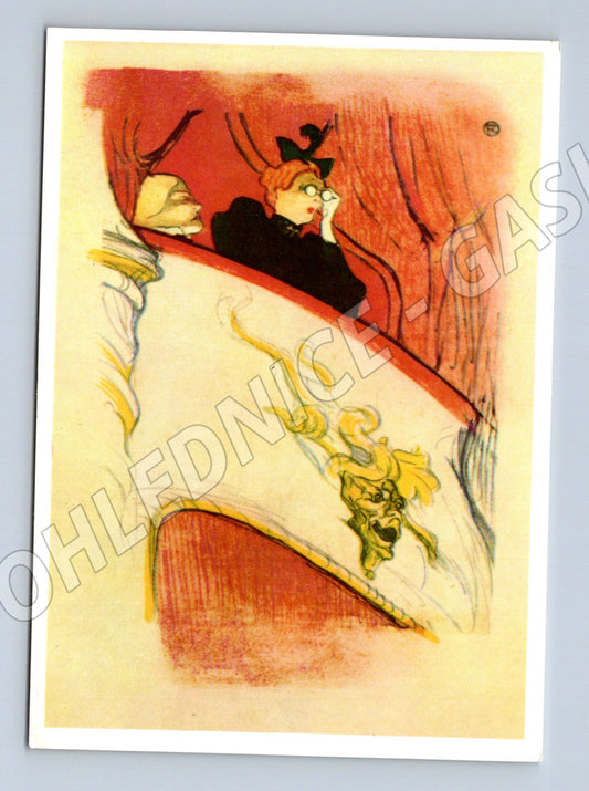 Pohlednice Toulouse-Lautrec Zlatá maska (M6912)