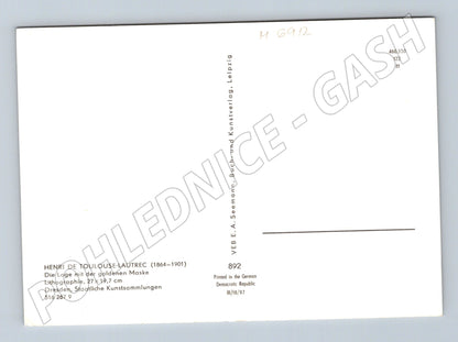 Pohlednice Toulouse-Lautrec Zlatá maska (M6912)