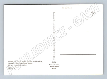 Pohlednice Toulouse-Lautrec Jane Avril Moulin Rouge (M6913)