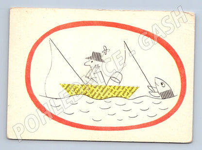 Pohlednice Kreslený rybář B. Štěpán (M6922)