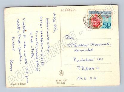 Pohlednice Kreslený rybář B. Štěpán (M6922)