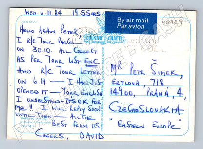 Pohlednice Velká Británie harness making 1984 (M6929)