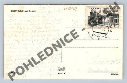 Pohlednice Hostinné s horami ČSR do 1950 (M693)
