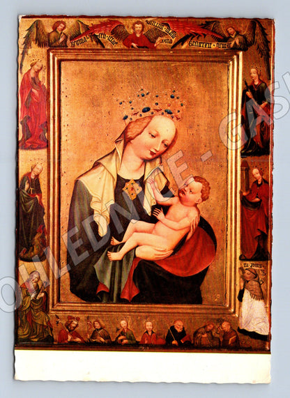 Pohlednice Vyšebrodská Madona s dítětem NG Praha (M6930)