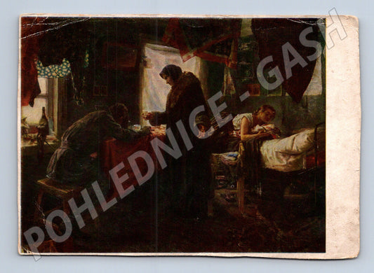 Pohlednice Kasatkin Před odevzdáním do nalezince (M6935)