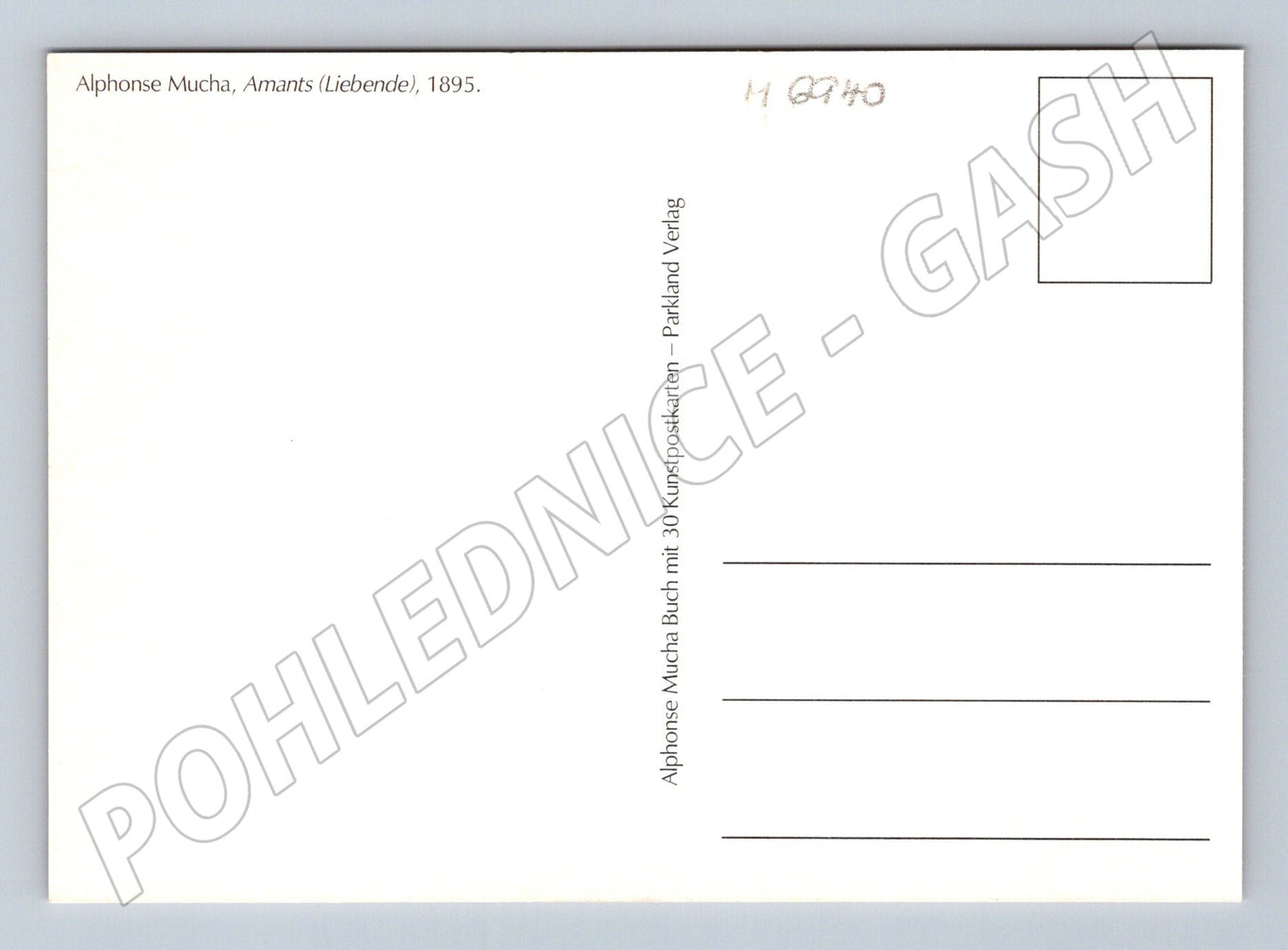 Pohlednice Mucha Amants Liebende 1895 (M6940)