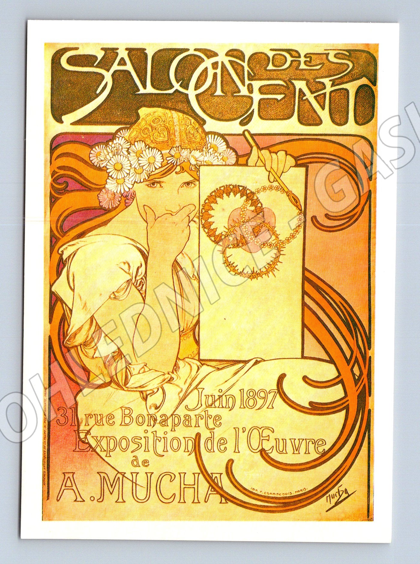 Pohlednice Mucha Salon des Cent 1897 (M6941)