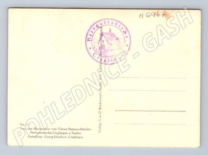 Postcard Riemenschneider hand detail Creglingen (M6947)
