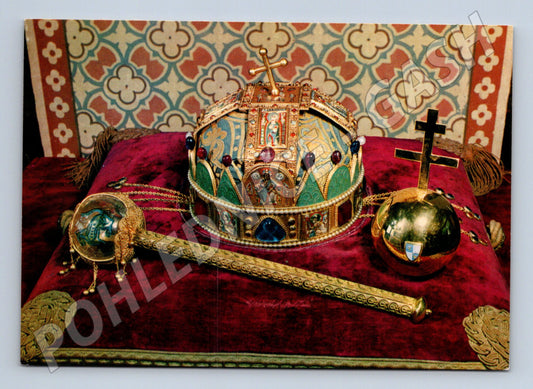 Pohlednice Budapešť Korunovační klenoty (M6955)