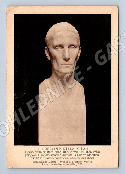 Pohlednice Il declino della vita italská socha (M6973)