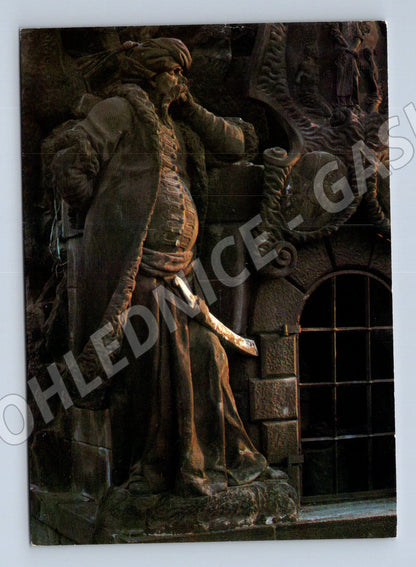Pohlednice Karlův most socha Turek Brokoff (M6976)