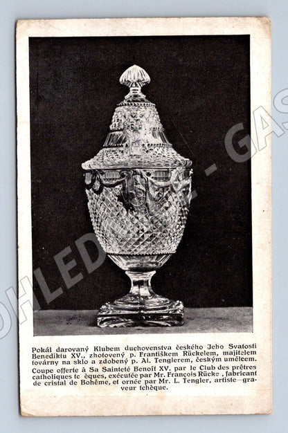 Pohlednice Skleněný pohár Benedikt XV. (M6980)