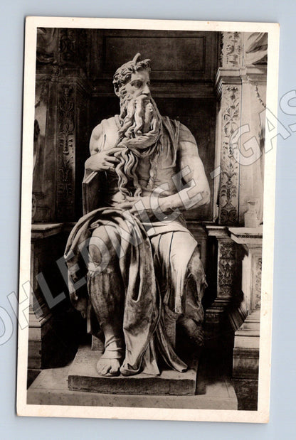 Pohlednice Řím Michelangelo Socha Mojžíše (M6983)